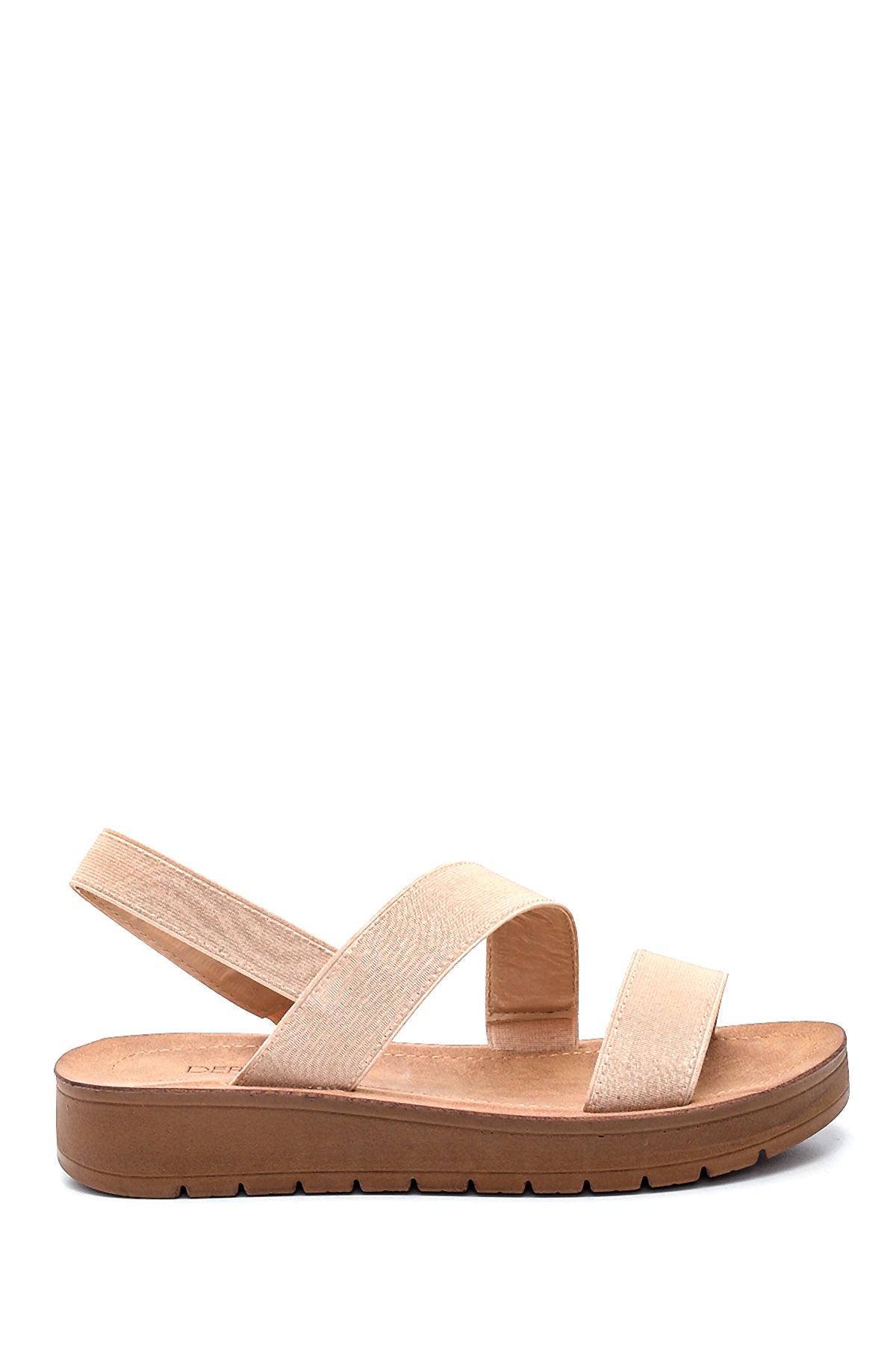 Women's Beige Casual Flat Sandals 21SFE46836F | Derimod