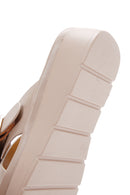 Women's Beige Thick Soled Comfort Slippers | Derimod