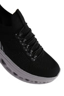 Men's Black Thick Soled Sneaker | Derimod