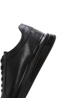 Men's Black Leather Sneaker | Derimod