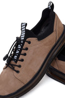 Male Mink Lace-Up Suede Casual Sneaker | Derimod