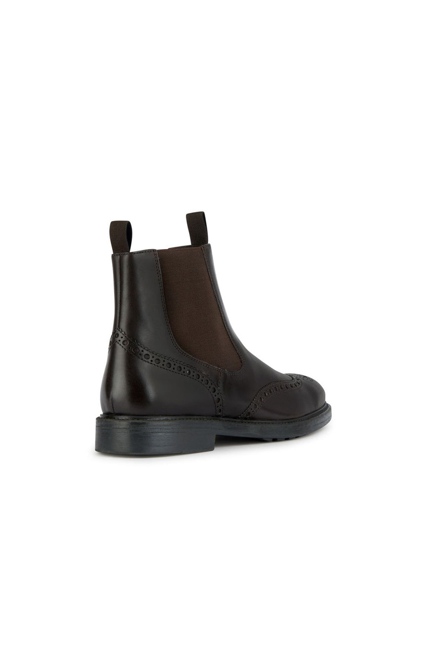 Geox Men's Brown Tiberio Leather Chelsea Boots