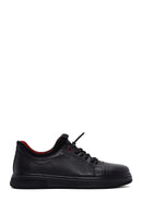 Men's Black Leather Sneaker | Derimod