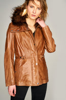 Gabriela Women's Leather Jacket | Derimod