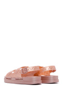 Women's Bronze Flat Sandals | Derimod