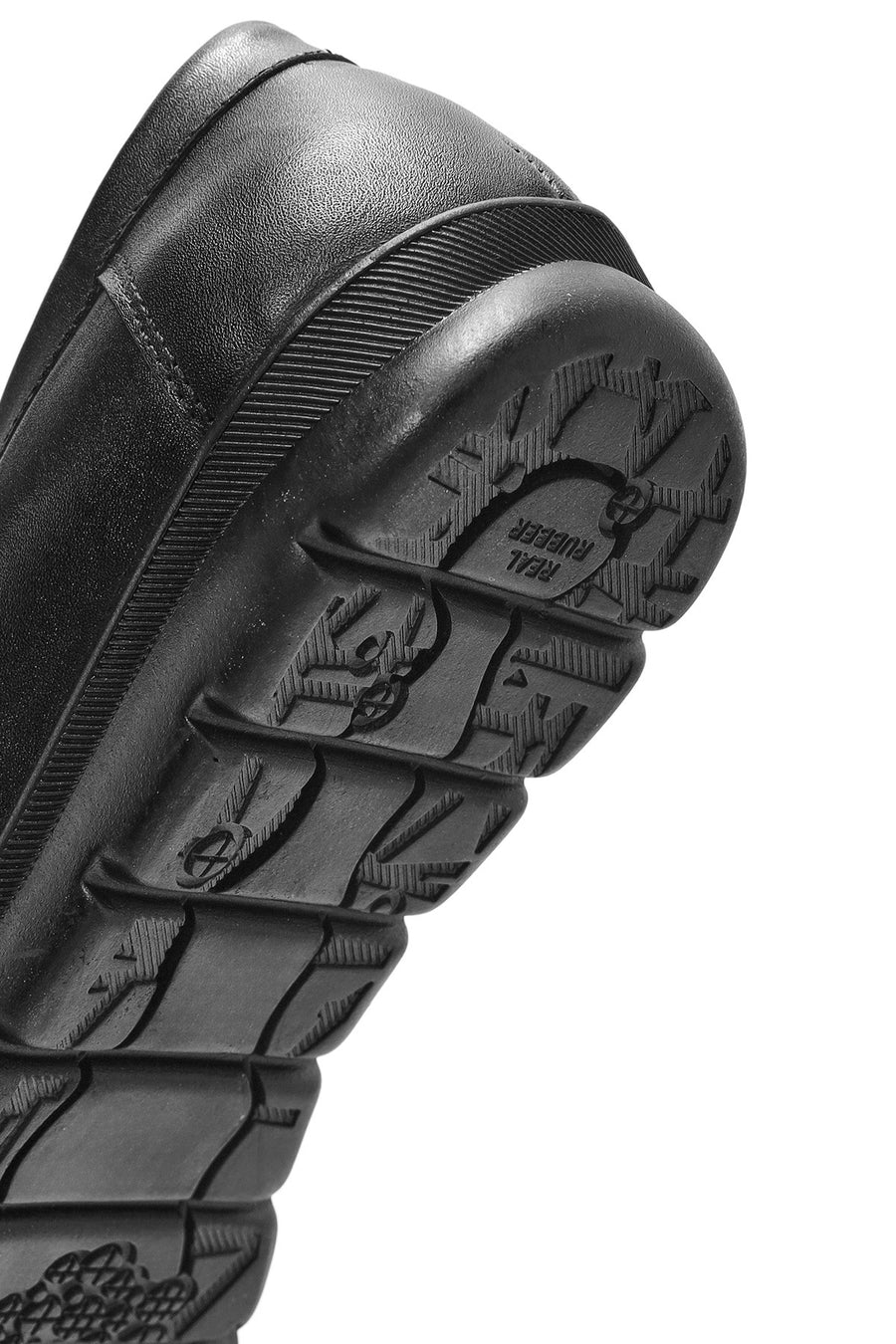 Kadın Siyah Toka Detaylı Deri Comfort Loafer
