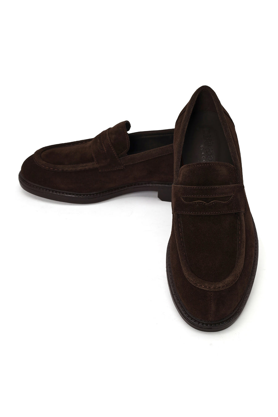 Derimod Black Erkek Kahverengi Süet Deri Loafer