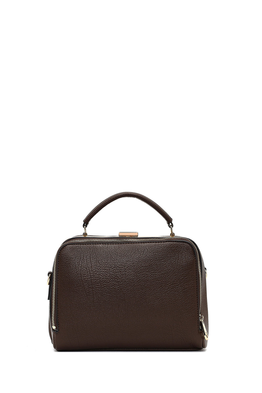 Woman Brown Long-Strap Shoulder Bag