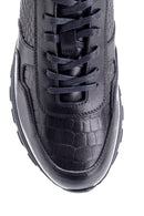 Men's Leather Crocodile Pattern Sneaker | Derimod