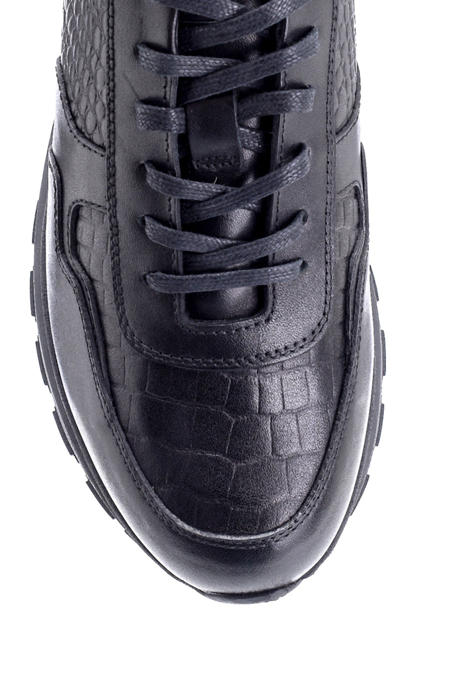 Men's Leather Crocodile Pattern Sneaker