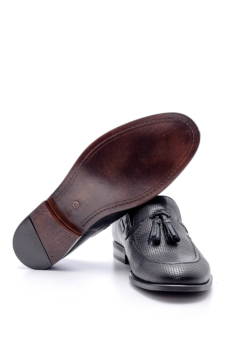 Erkek Deri Baskılı Loafer