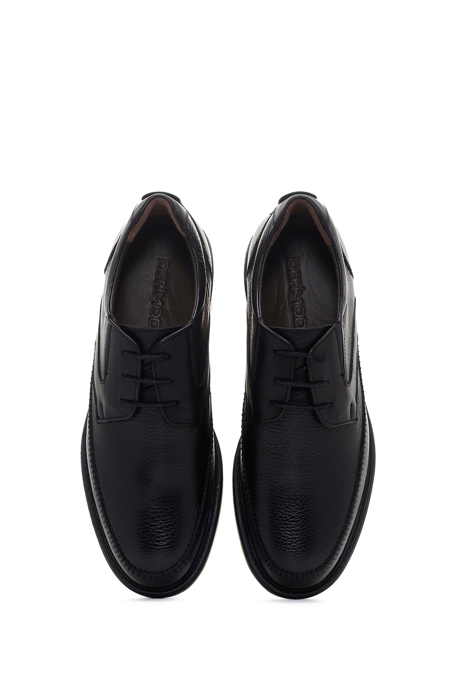 Men's Black Leather Casual Shoes