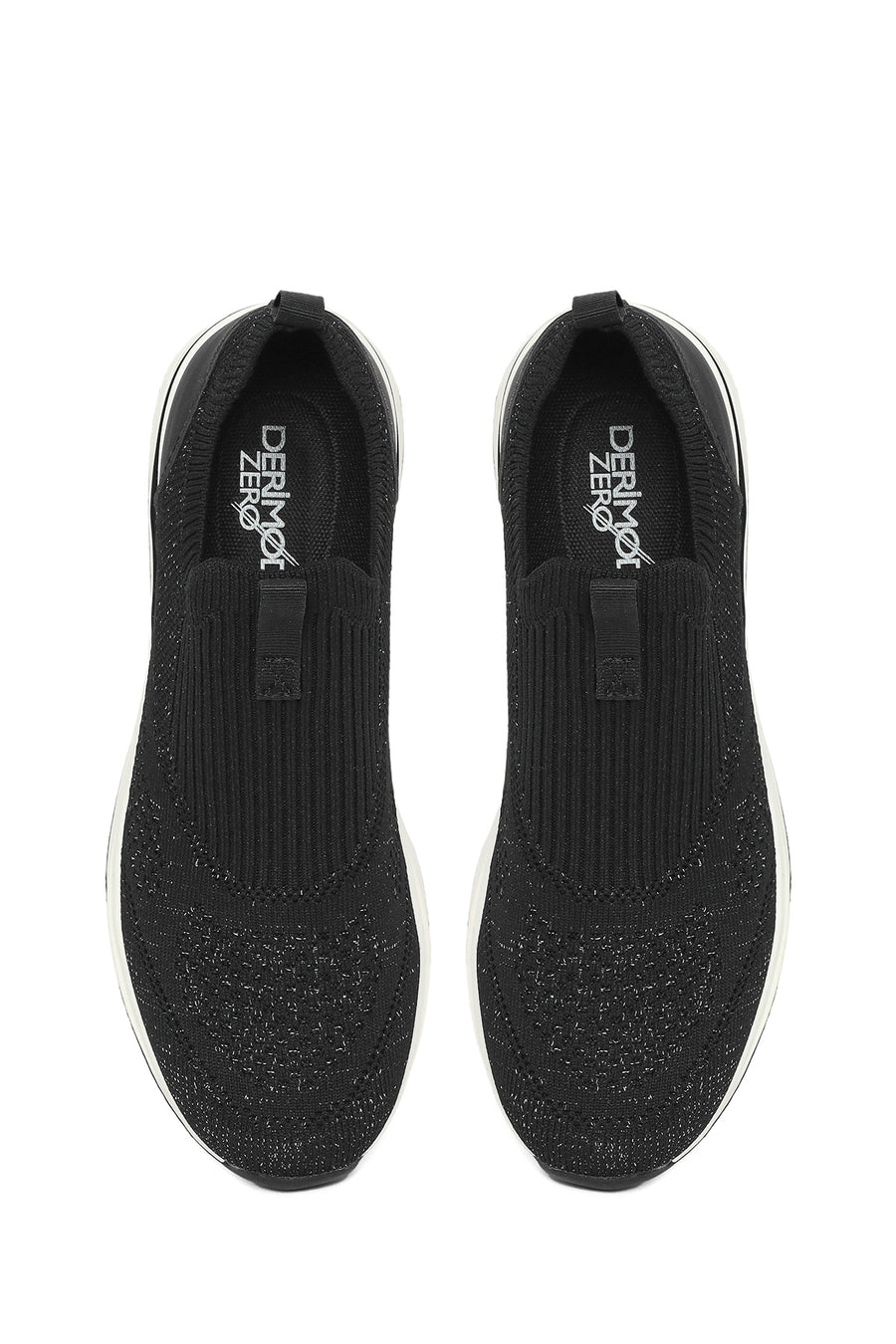 Derimod Zero Women's Black Thick Soled Fabric Sneaker