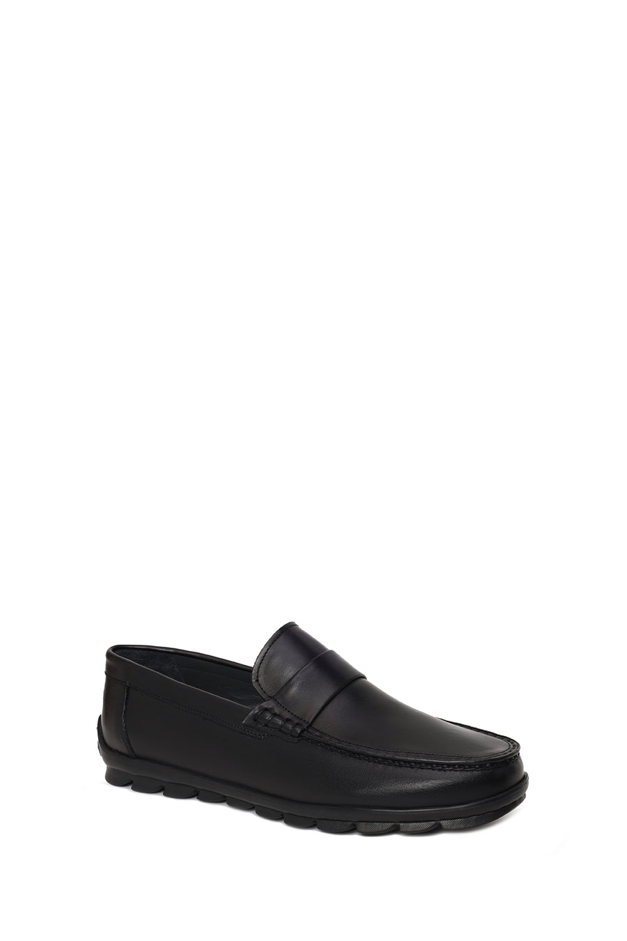 Erkek Siyah Deri Casual Loafer