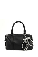 Women's Black Long Strap Charm Mini Shoulder Bag | Derimod