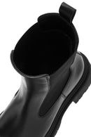 Women's Black Leather Chelsea Boots | Derimod