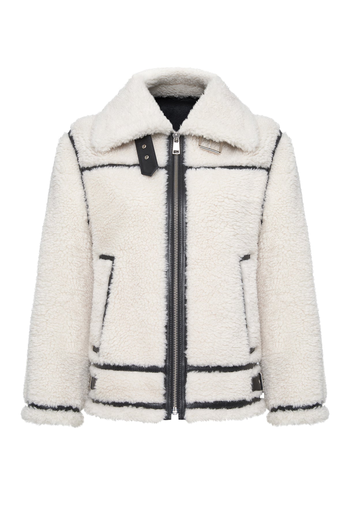 Verbier Women's Beige Teddy Coat 24WGP5290FF | Derimod