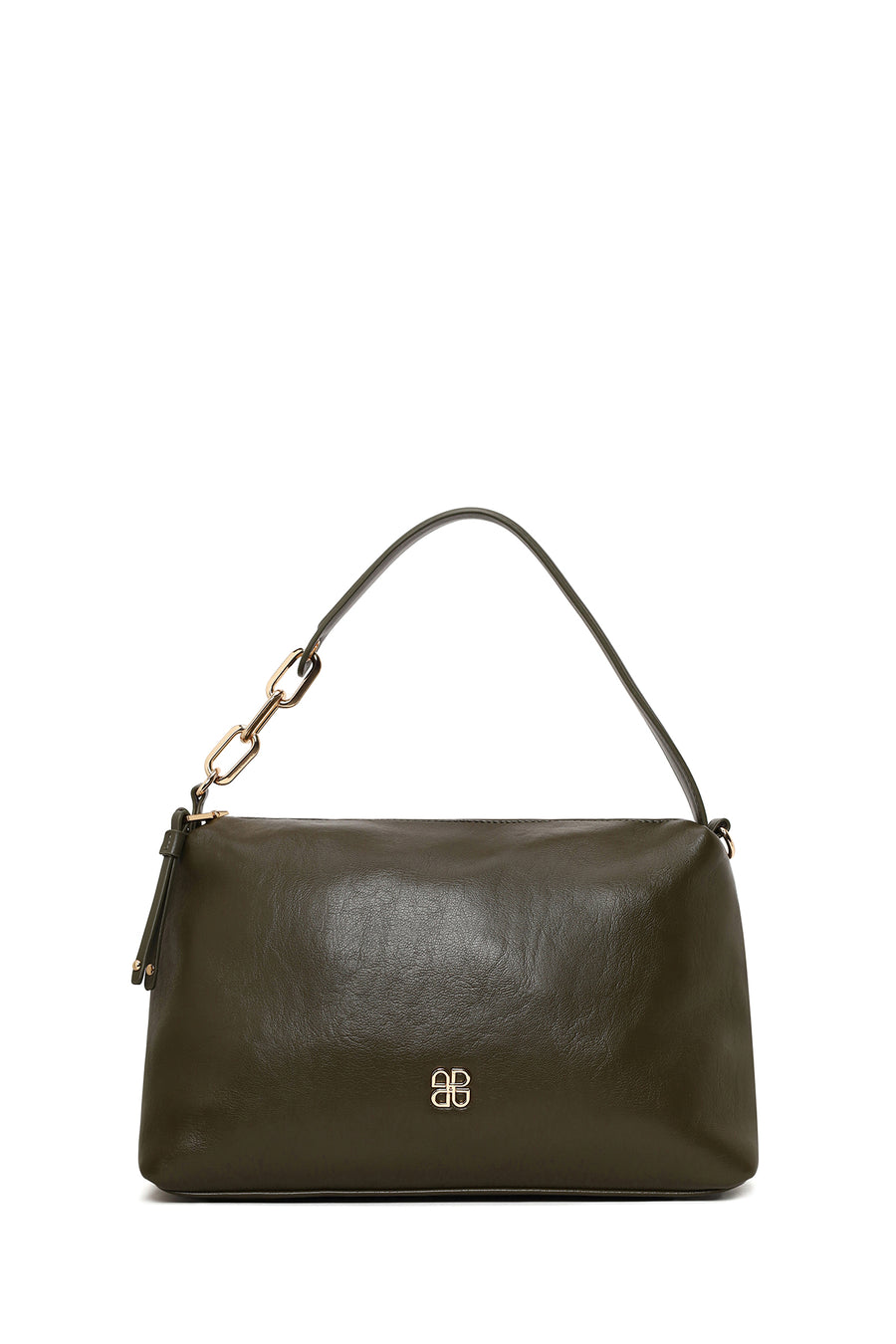 Woman Green Long-Strap Shoulder Bag