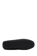 Men's Black Suede Leather Loafer | Derimod