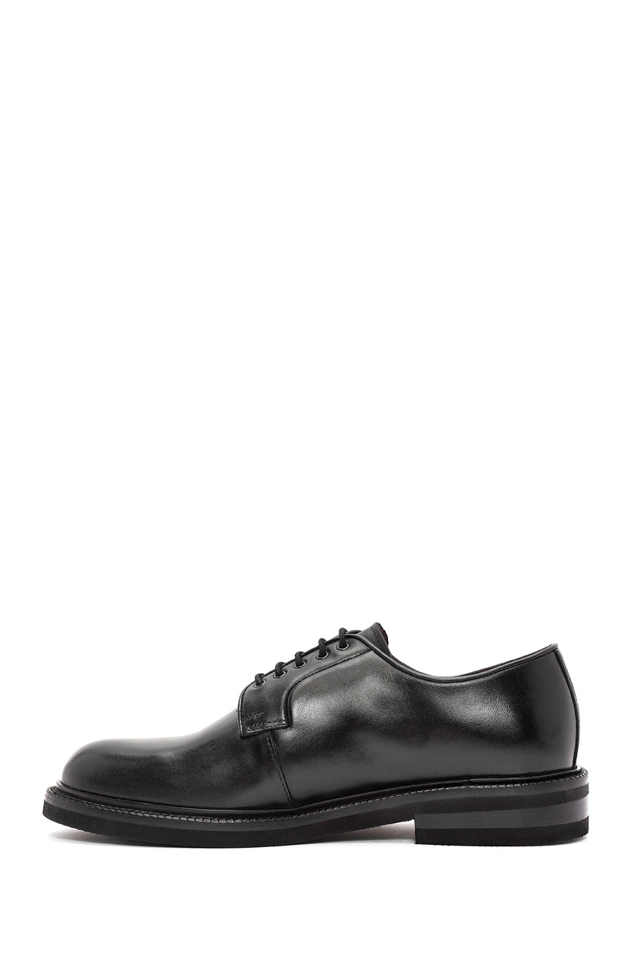 
Men's Black Lace-Up Leather Classic Shoes
