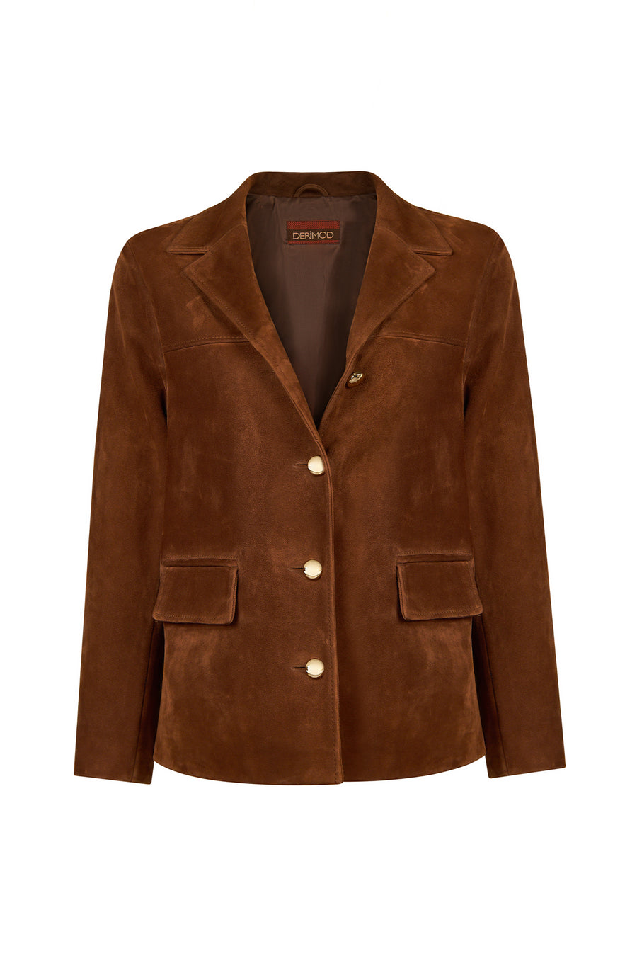Melanie Woman Whisky Nubuck Leather Blazer Jacket