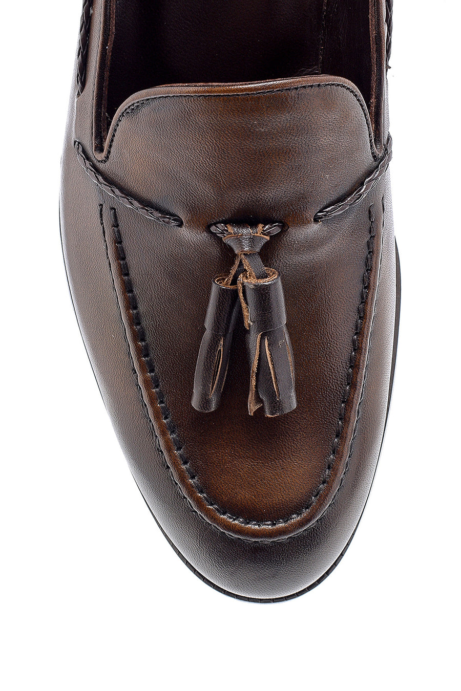 Erkek Deri Püskül Detaylı Loafer