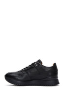 Men's Black Leather Sneaker | Derimod