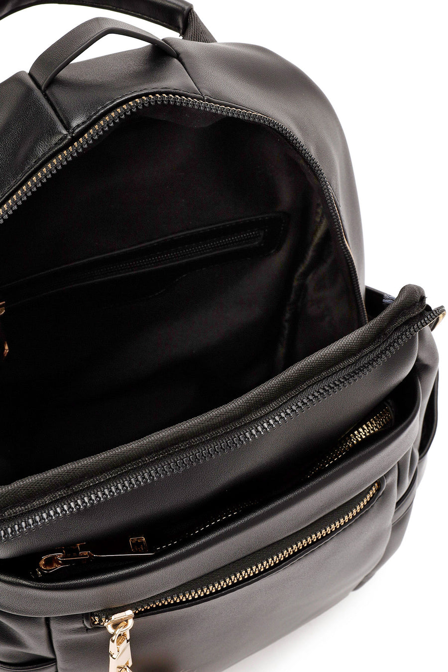 Women's Black Accessory Detailed Backpack