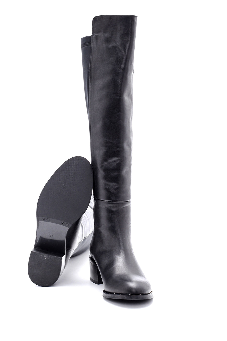 Women's Heeled Leather Boots