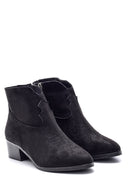 Women's Suede Heeled Boots | Derimod