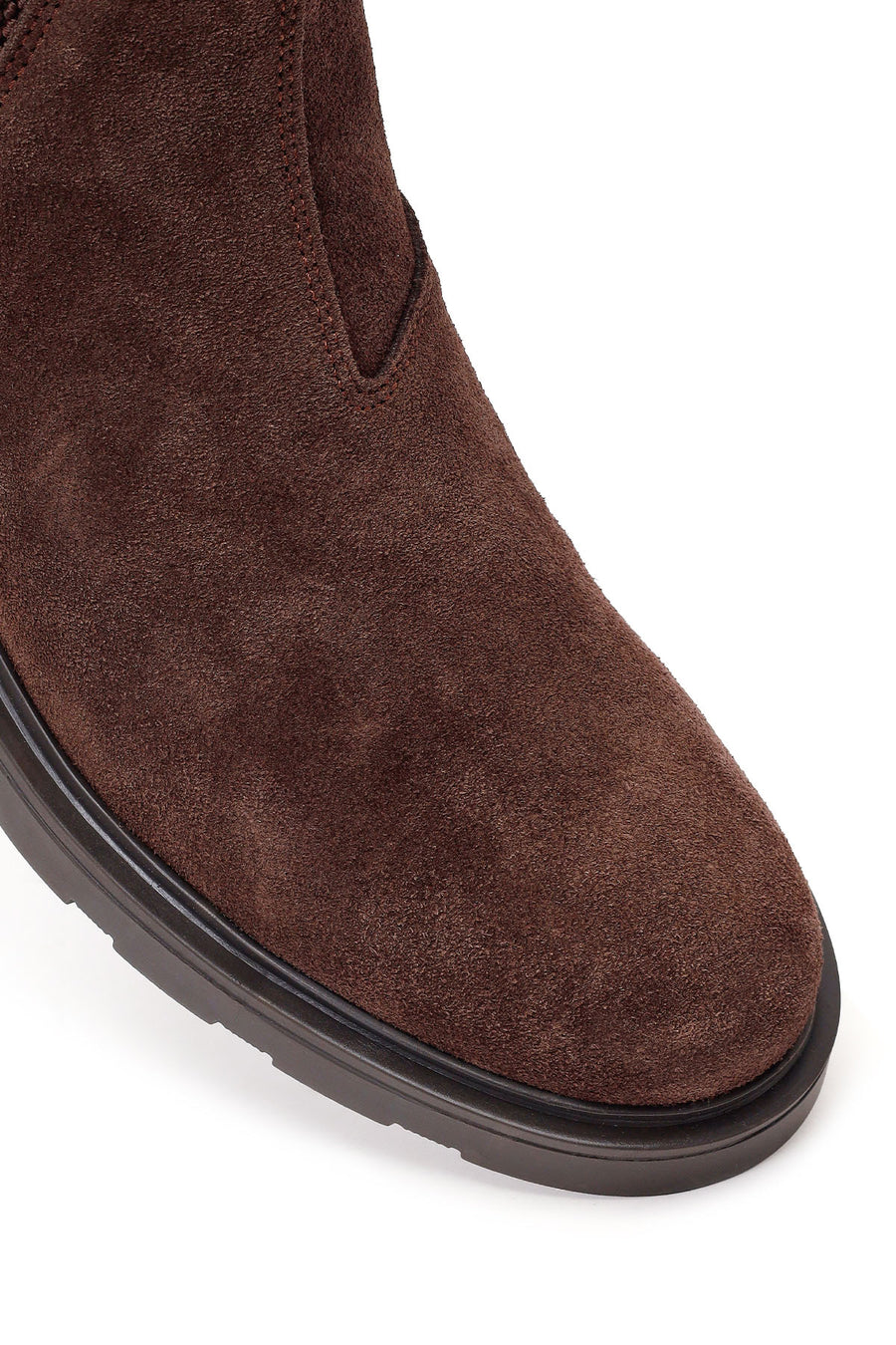 Male Brown Suede Chelsea Boots
