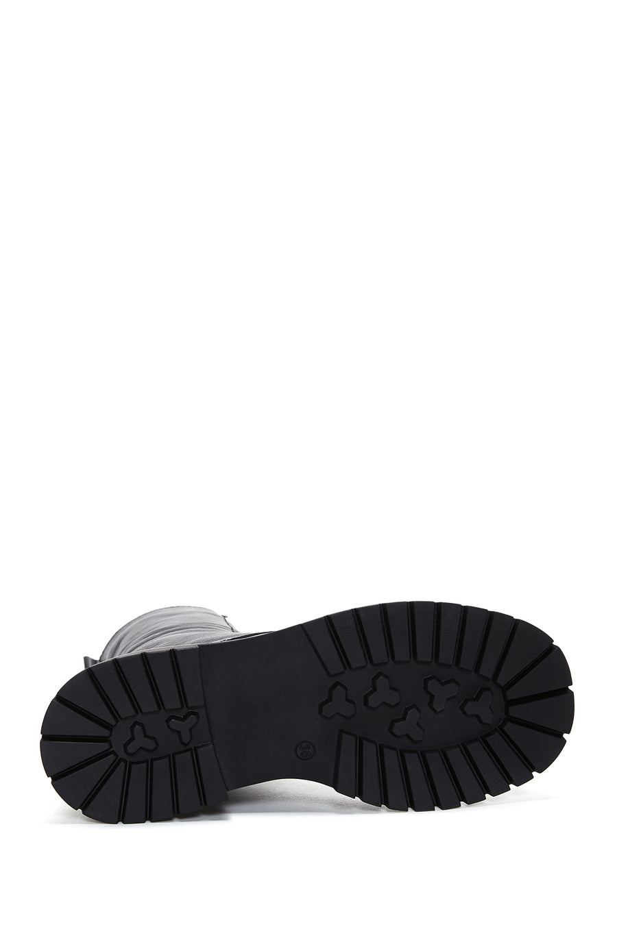 Women's Black Zippered Leather Boots