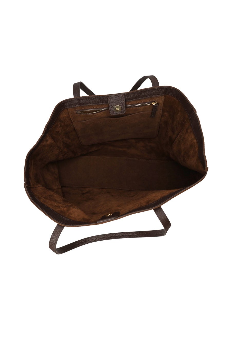 Woman Brown Suede Shoulder Bag