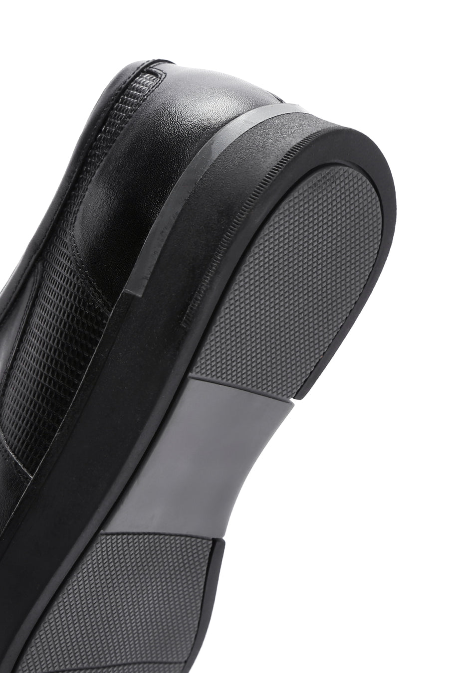Men's Black Leather Casual Shoes