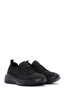 Derimod Zero Women's Black Lace-Up Thick Soled Sports Sneaker | Derimod