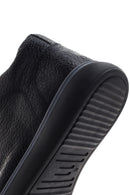 Men's Black Leather Zippered Sports Boots | Derimod