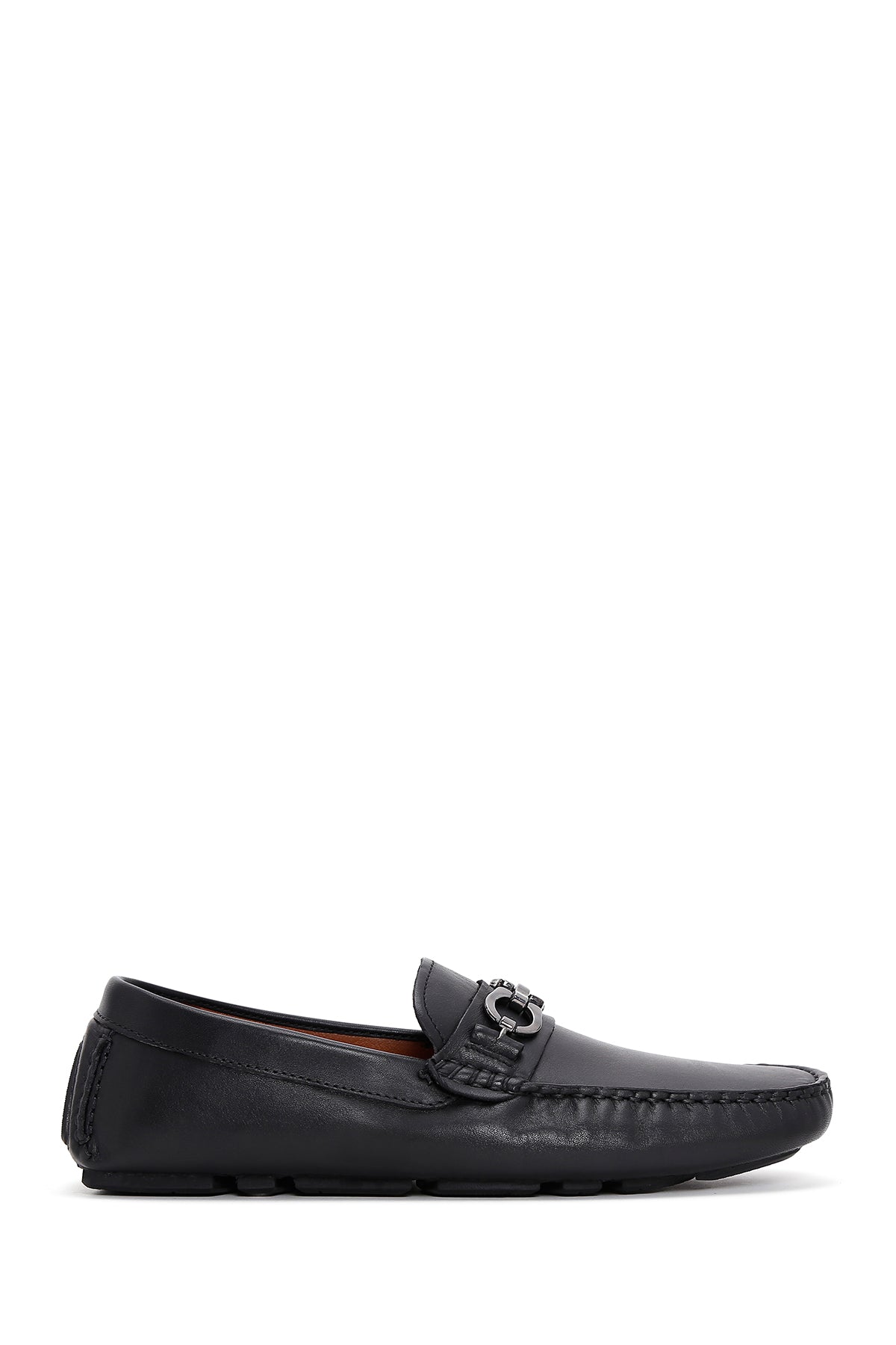 Erkek Siyah Deri Tokalı Casual Loafer 23SFD601818 | Derimod