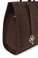 Woman Brown Printed Classic Shoulder Bag | Derimod