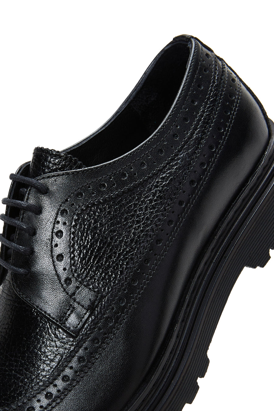 Men's Black Leather Casual Shoes