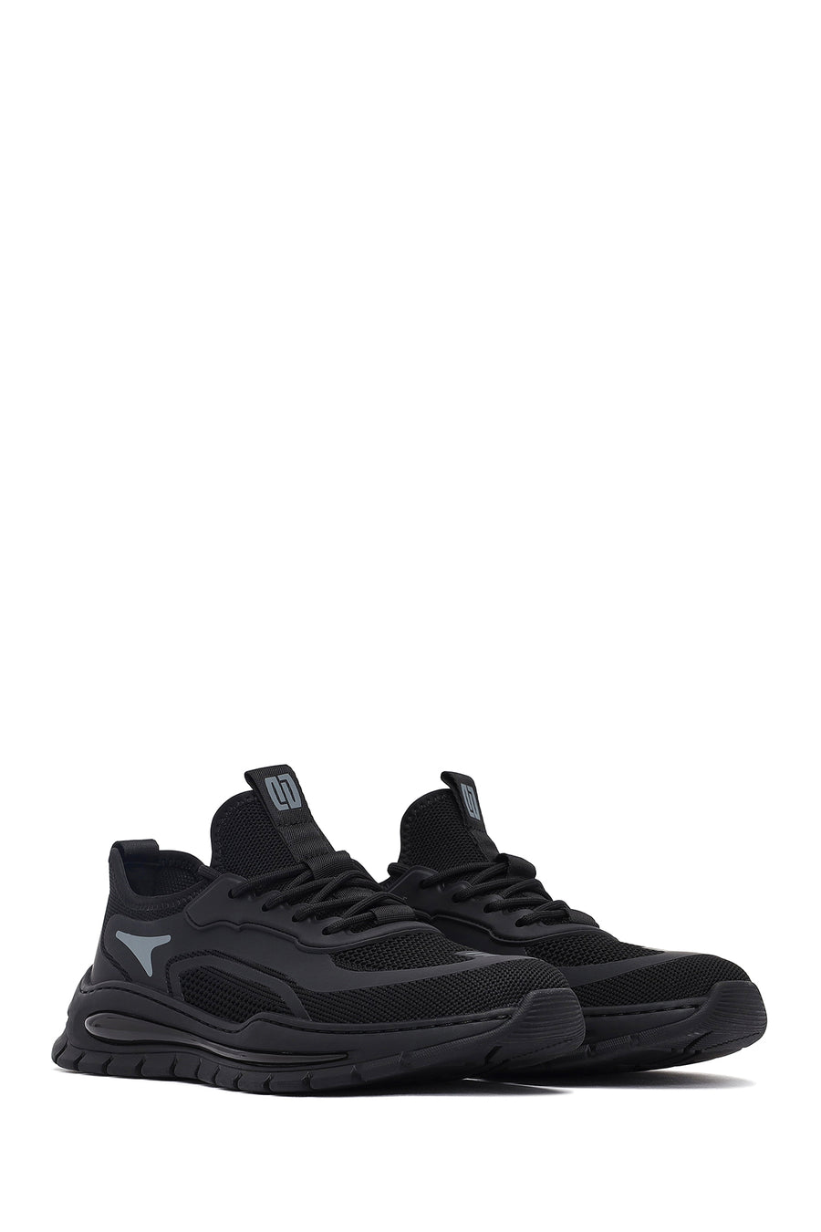 Derimod Zero Men's Black Lace Up Fabric Sneaker
