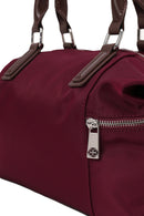 Woman Burgundy Long-Strap Fabric Shoulder Bag | Derimod