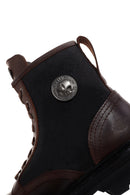 Harley Davidson Men's Dark Brown Jesus Exc Lace-Up Leather Boots | Derimod