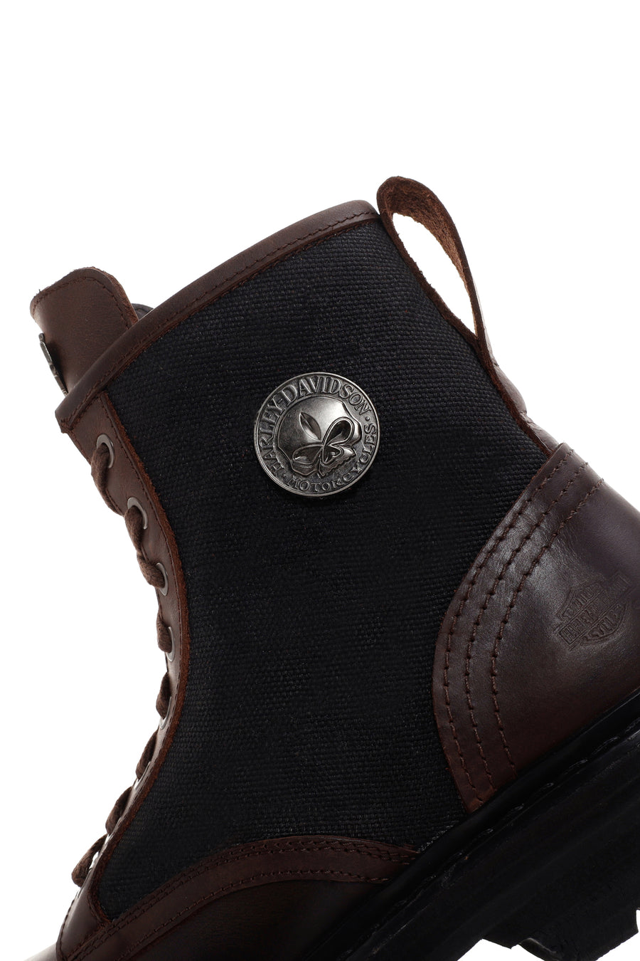 Harley Davidson Men's Dark Brown Jesus Exc Lace-Up Leather Boots