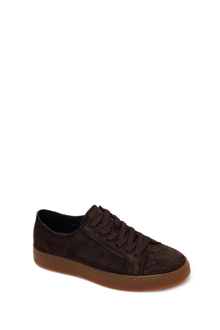 Male Brown Lace-Up Suede Leather Sneaker