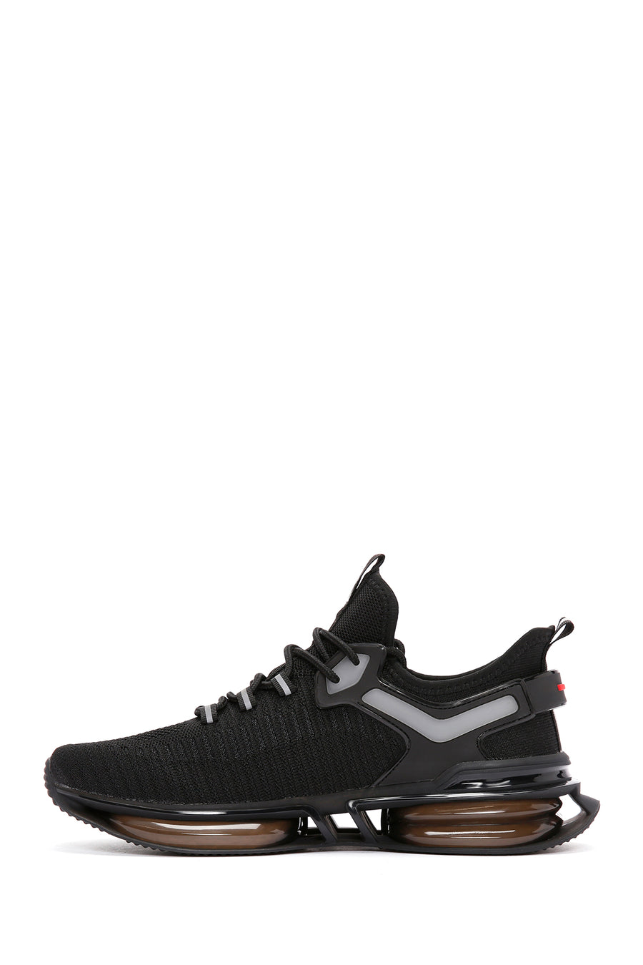 Derimod Zero Men's Black Lace-Up Thick Soled Fabric Sneaker