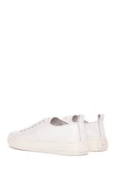 Men's White Lace-up Leather Sneaker | Derimod