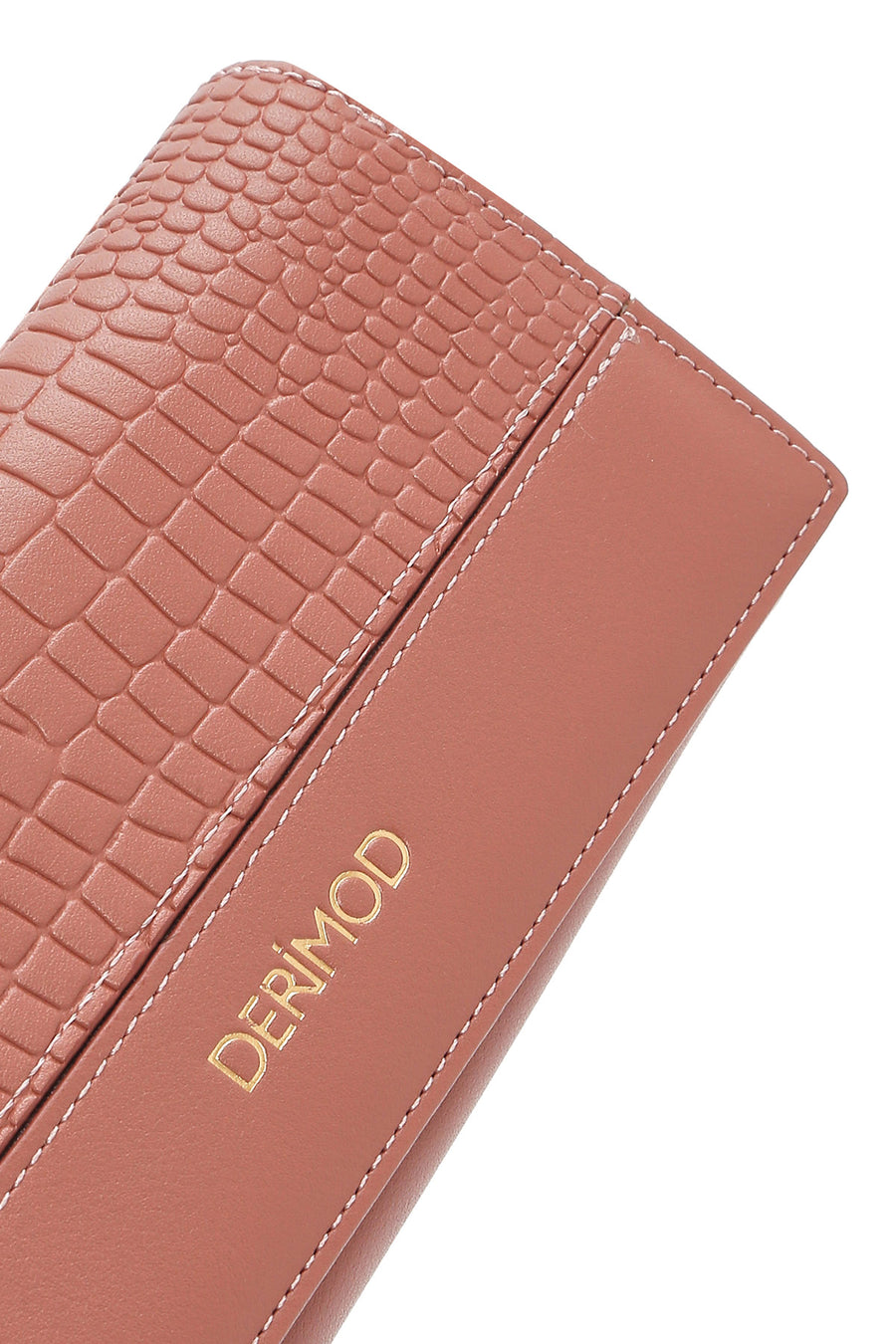 Women's Powder Crocodile Patterned Wallet