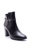 Women's Buckle Detailed Heeled Boots | Derimod