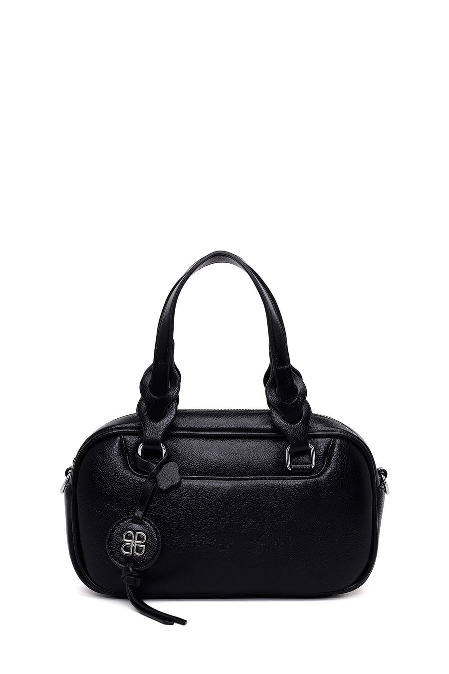 Woman Black Long-Strap Mini Shoulder Bag