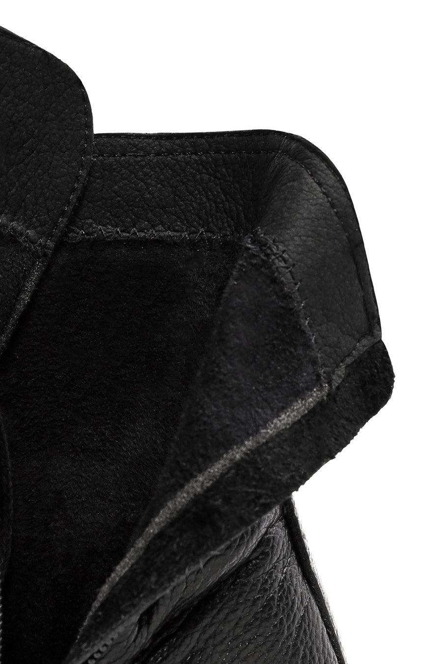 Women's Black Zippered Leather Boots